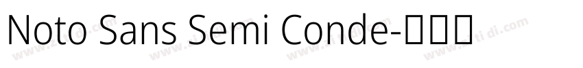 Noto Sans Semi Conde字体转换